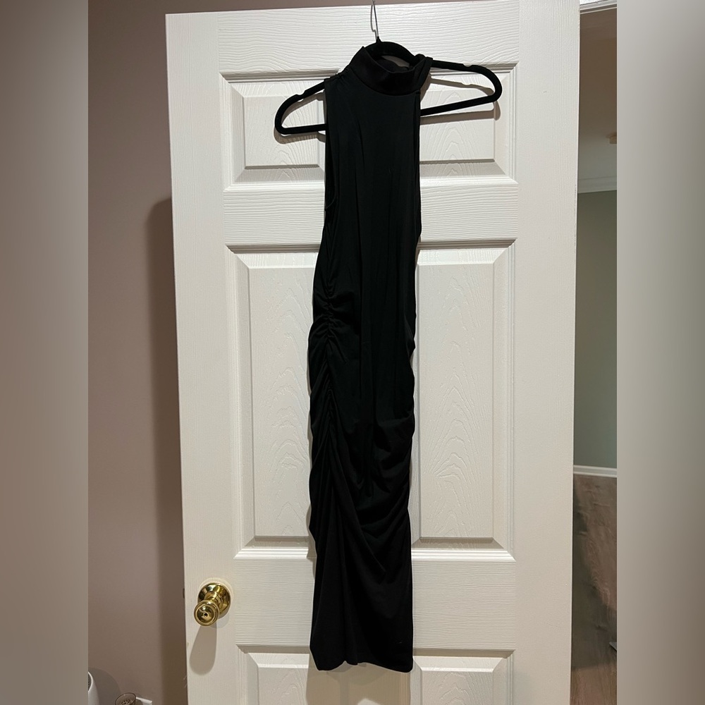 Sophisticated Black Asymmetrical Dress